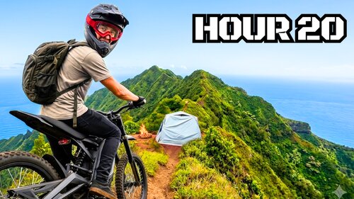 Sur-Ron dirt bike overnight moto camp video